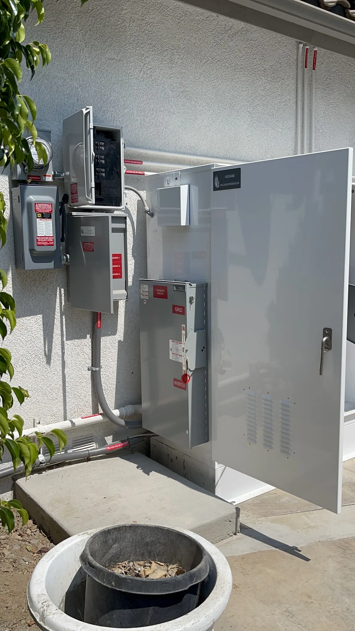 Side-yard solar array